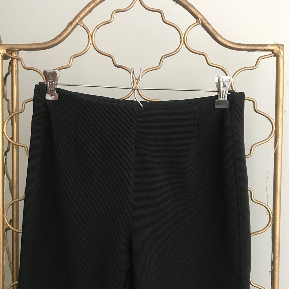 Ribbed Black Leggings